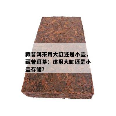 藏普洱茶用大缸还是小壶，藏普洱茶：该用大缸还是小壶存储？