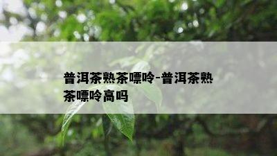 普洱茶熟茶嘌呤-普洱茶熟茶嘌呤高吗