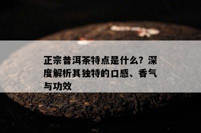 正宗普洱茶特点是什么？深度解析其独特的口感、香气与功效