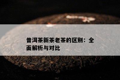 普洱茶新茶老茶的区别：全面解析与对比