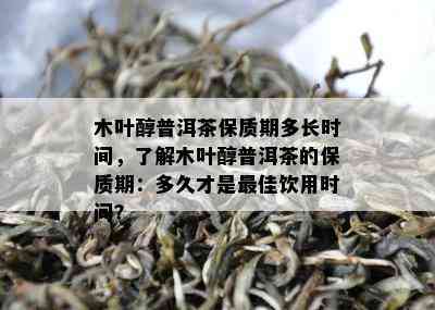 木叶醇普洱茶保质期多长时间，熟悉木叶醇普洱茶的保质期：多久才是更佳饮用时间？