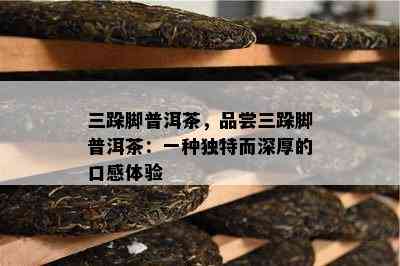 三跺脚普洱茶，品尝三跺脚普洱茶：一种特别而深厚的口感体验