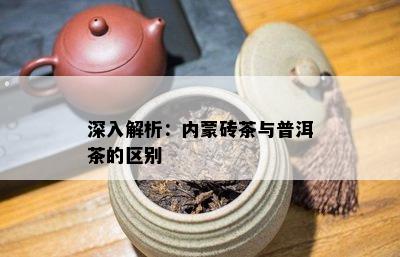 深入解析：内蒙砖茶与普洱茶的区别