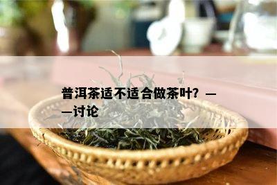 普洱茶适不适合做茶叶？——讨论