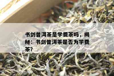 书剑普洱茶是学费茶吗，揭秘：书剑普洱茶是不是为学费茶？