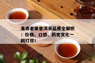 曼弄老寨普洱茶品质全解析：价格、口感、历史文化一网打尽！