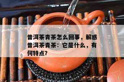 普洱茶青茶怎么回事，解惑普洱茶青茶：它是什么，有何特点？