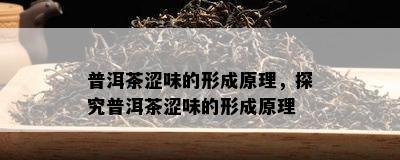 普洱茶涩味的形成原理，探究普洱茶涩味的形成原理