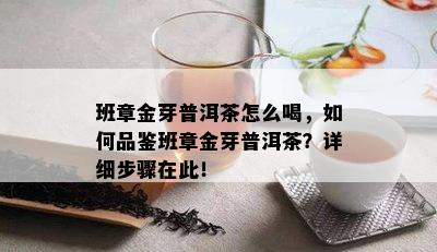 班章金芽普洱茶怎么喝，如何品鉴班章金芽普洱茶？详细步骤在此！