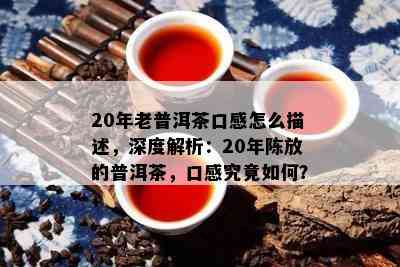 20年老普洱茶口感怎么描述，深度解析：20年陈放的普洱茶，口感究竟怎样？