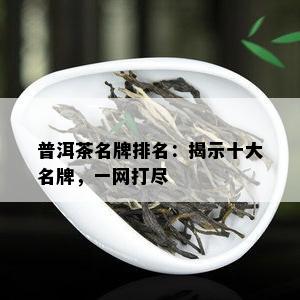 普洱茶名牌排名：揭示十大名牌，一网打尽