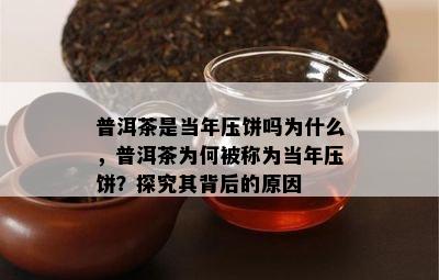 普洱茶是当年压饼吗为什么，普洱茶为何被称为当年压饼？探究其背后的起因