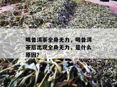 喝普洱茶全身无力，喝普洱茶后出现全身无力，是什么起因？