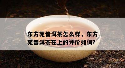 东方苑普洱茶怎么样，东方苑普洱茶在上的评价怎样？