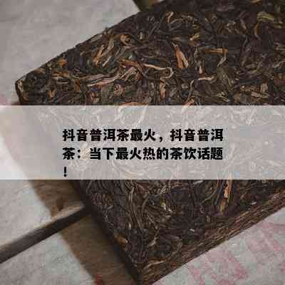 抖音普洱茶最火，抖音普洱茶：当下最火热的茶饮话题！