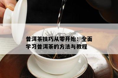 普洱茶技巧从零开始：全面学习普洱茶的方法与教程