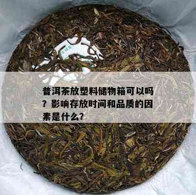 普洱茶放塑料储物箱可以吗？作用存放时间和品质的因素是什么？