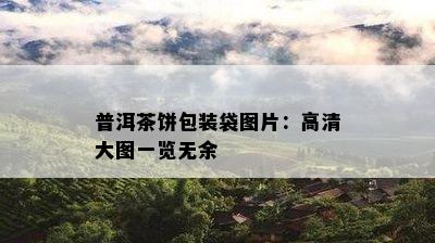 普洱茶饼包装袋图片：高清大图一览无余