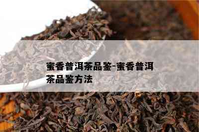 蜜香普洱茶品鉴-蜜香普洱茶品鉴方法