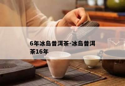 6年冰岛普洱茶-冰岛普洱茶16年