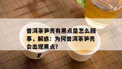 普洱茶笋壳有黑点是怎么回事，解惑：为何普洱茶笋壳会出现黑点？