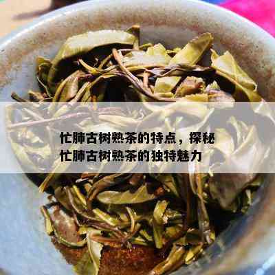 忙肺古树熟茶的特点，探秘忙肺古树熟茶的特别魅力