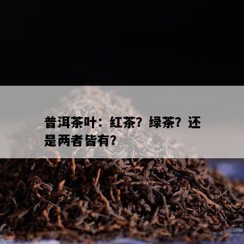 普洱茶叶：红茶？绿茶？还是两者皆有？