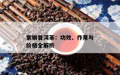 紫娟普洱茶：功效、作用与价格全解析