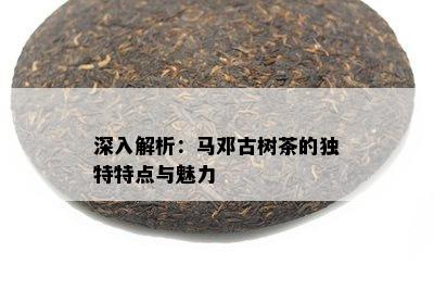 深入解析：马邓古树茶的独特特点与魅力