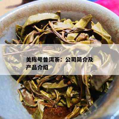 美陈号普洱茶：公司简介及产品介绍