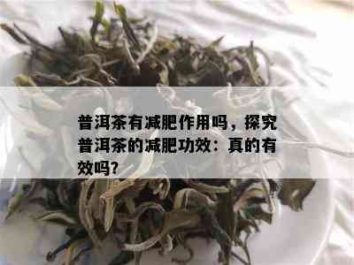 普洱茶有减肥作用吗，探究普洱茶的减肥功效：真的有效吗？