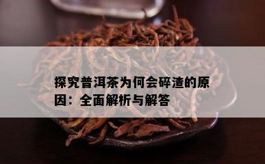 探究普洱茶为何会碎渣的原因：全面解析与解答