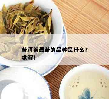 普洱茶最苦的品种是什么？求解！