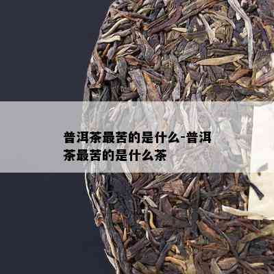 普洱茶最苦的是什么-普洱茶最苦的是什么茶