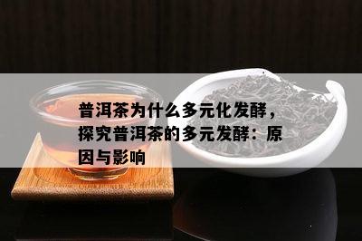 普洱茶为什么多元化发酵，探究普洱茶的多元发酵：起因与作用