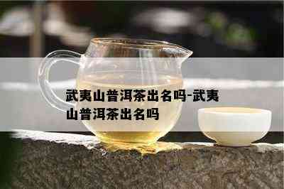 武夷山普洱茶出名吗-武夷山普洱茶出名吗