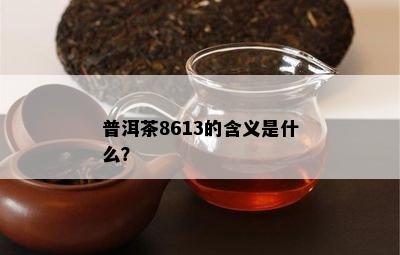 普洱茶8613的含义是什么？