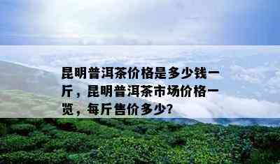 昆明普洱茶价格是多少钱一斤，昆明普洱茶市场价格一览，每斤售价多少？