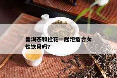 普洱茶和桂花一起泡适合女性饮用吗？