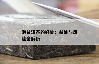 泡普洱茶的好处：益处与风险全解析