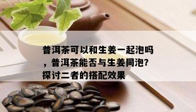 普洱茶可以和生姜一起泡吗，普洱茶能否与生姜同泡？探讨二者的搭配效果