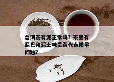 普洱茶有泥正常吗？茶里有泥巴和泥土味是不是代表品质疑问？