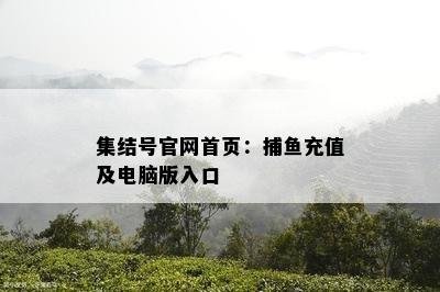 集结号官网首页：捕充值及电脑版入口