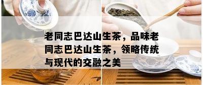 老同志巴达山生茶，品味老同志巴达山生茶，领略传统与现代的交融之美