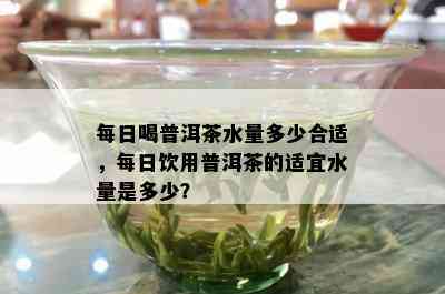 每日喝普洱茶水量多少合适，每日饮用普洱茶的适宜水量是多少？