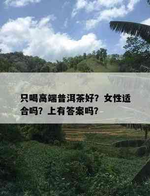 只喝高端普洱茶好？女性适合吗？上有答案吗？