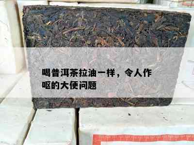 喝普洱茶拉油一样，令人作呕的大便疑问