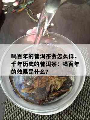 喝百年的普洱茶会怎么样，千年历史的普洱茶：喝百年的效果是什么？