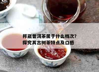 邦崴普洱茶属于什么档次？探究其古树茶特点及口感