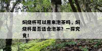 焖烧杯可以用来泡茶吗，焖烧杯是否适合泡茶？一探究竟！